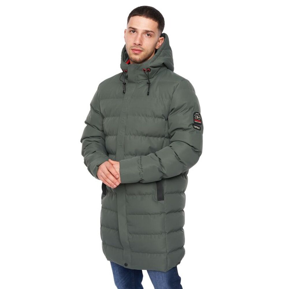 Crosshatch Mens Longkamp Jacket / Olive